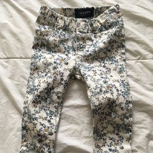 Old Navy floral jeggings, 2T